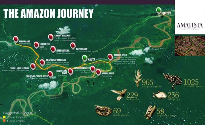 amazon cruise map