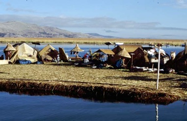 Lake Titcaca Uros floating islands