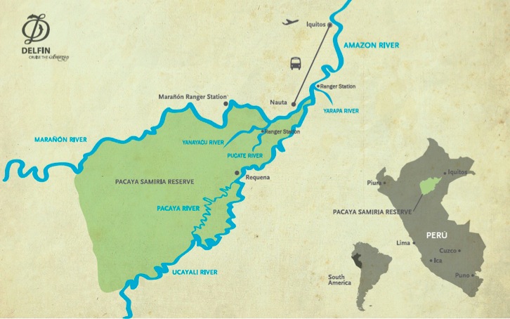 delfin amazon cruise map