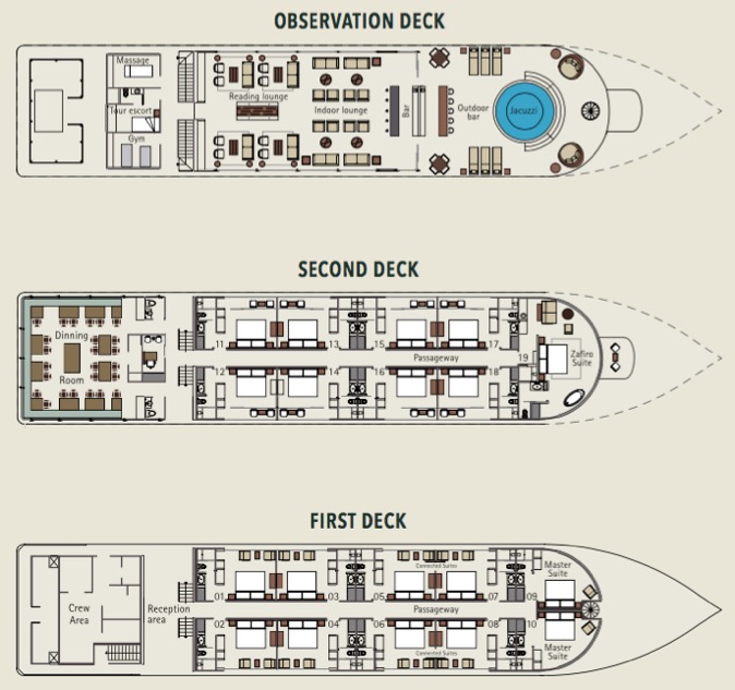 Zafiro deck plan