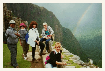 rainbow on machu picchu tour