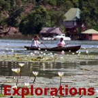 Rio Dulce lillies & canoe_WM